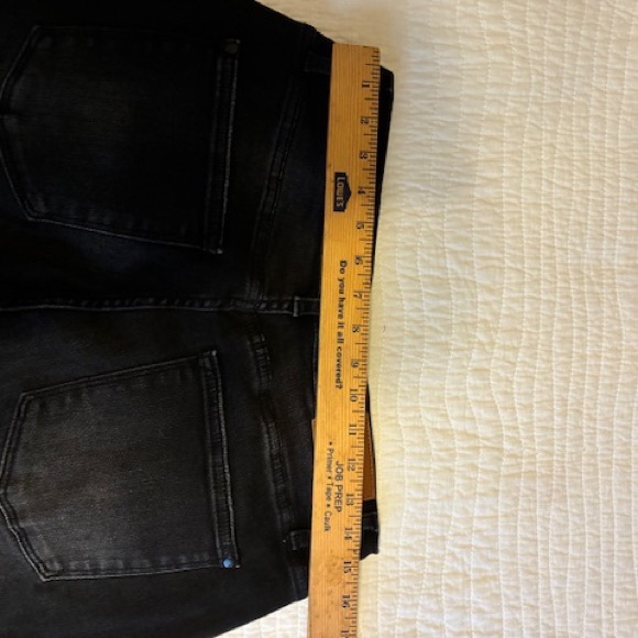 Judy Blue Black Flare Jeans with Frayed Hem - Picture 6 of 9